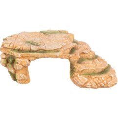 Skalní plošina s jeskyní, polyesterová pryskyřice, 25x8x18 cm