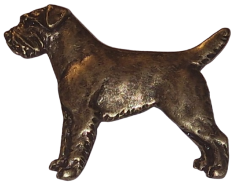 Border teriér velký (odznak na klobouk)