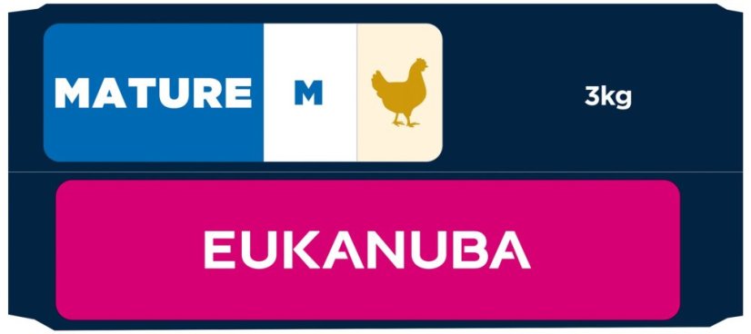 Krmivo EUKANUBA Mature Medium rich in fresh chicken 3kg