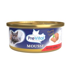 PreVital kočka hovězí, konzerva 85 g