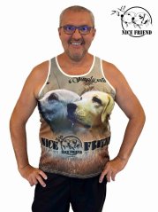 Funkční 3D nátělník s merch Nice Friend
