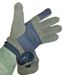 Lovecké rukavice zelené