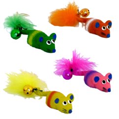 Myš s rolničkou latex 11 cm