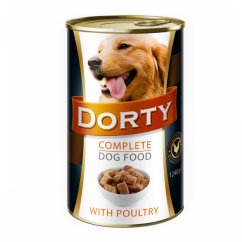 DORTY Dog Drůbeží, konzerva 1240 g 