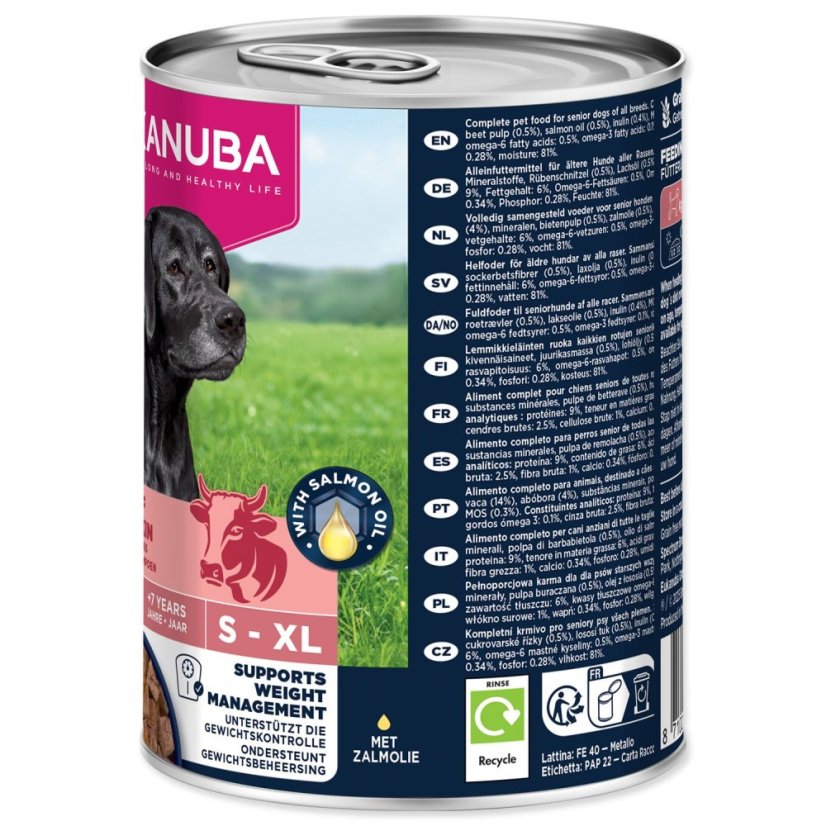 Konzerva EUKANUBA senior bohatá na hovězí s dýní 400 g