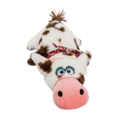 Kravička ležící 30 cm, plyšová hračka pro psy, strakatá, HipHop Dog