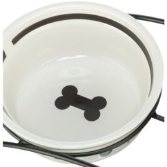 Keramická miska FOOD, bílá/černá