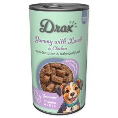 Konzerva Drax Adult s jehněčím a kuřecím 1240g