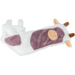 Be Eco kráva, recyklovaná hračka pro psy, šustící, 51 cm, polyester, bílá/fialová