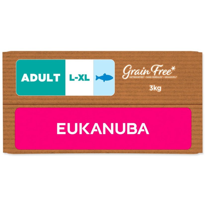 Krmivo EUKANUBA Grain Free Adult Large rich in ocean fish 3kg