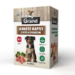Grand deluxe Dog jehněčí, kapsička 300 g (4 pack)