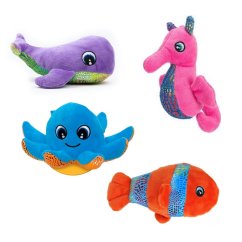 Zvířata mořská plyš pískací 16 - 19 cm