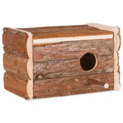 Budka Trixie hnízdo dřevěná s kůrou 21x13x12cm/ø 3,8cm