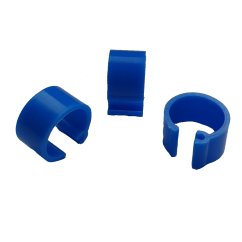 Zámkové kroužky na holuby 8 mm, modrá 1 ks