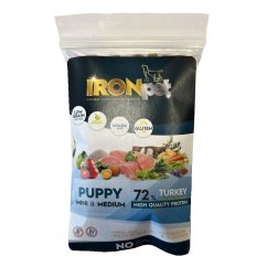 Vzorek IRONpet Dog Puppy Mini & Medium Turkey (Krocan) 70 g