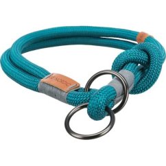 BE NORDIC polostahovací obojek, S-M: 40 cm/ø 8 mm, petrolejová/světlešedá