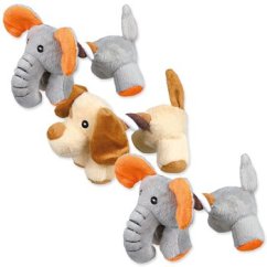 Hračka Trixie přetahovadlo zvíře plyš 17cm 3ks