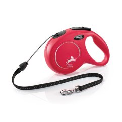 Flexi New Classic lanko M 8 m (20 kg) červená