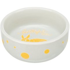 Keramická miska s puntíky, pro králíky, 250 ml/ø 11 cm