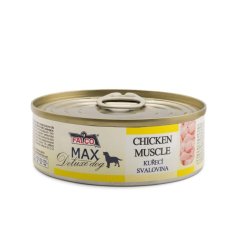 MAX Deluxe Dog kuřecí svalovina, konzerva 80 g