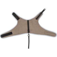 Postroj VESTA s vodítkem pro kočku 24-42 cm/1,20 m, šedobéžová