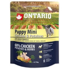Krmivo Ontario Puppy Mini Chicken & Potatoes 0,75kg