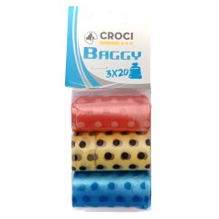 Hygienické sáčky barevné Croci (3 x 20 ks)