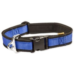 Obojek BAF nylon modrý 4x43-74cm