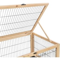 Vnitřní výběh pro hlodavce 150 × 50 × 60 cm, dřevo/kov