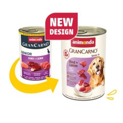 GRANCARNO Senior - hovězí, jehněčí 400g