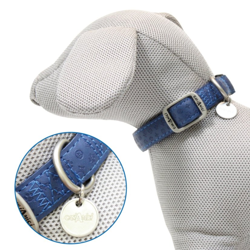 Obojek Mylord tmavě modrá 48 - 70 x 2,5 cm