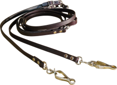 Vypouštěcí vodítko pro dva psy z ploché kůže