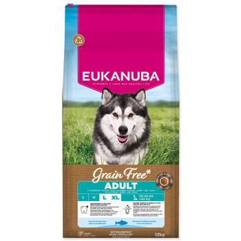 Krmivo EUKANUBA Grain Free Adult Large rich in ocean fish 12kg