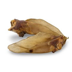 KIDDOG 100% Natural Snack, hovězí ucho - Jumbo XXL 20 - 28 cm / 1 ks volně