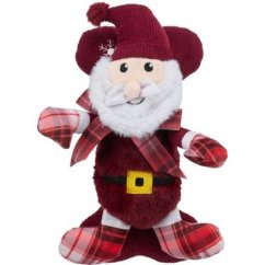 Xmas GIFT SET - vánoční dárková sada hraček (Santa, kost), 30 cm, plyš/látka