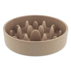 Miska Dog Fantasy proti hltání EcoStyle béžová 14cm, 400ml