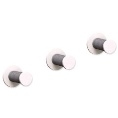 Set Trixie k připevnění na stěnu 3 schůdky bílá/šedá 3x 18x22cm