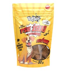 TufTuf Super měkké hovězí kostky pro střední a velká plemena 80 g