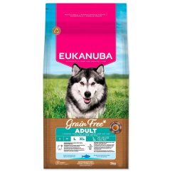 Krmivo EUKANUBA Grain Free Adult Large rich in ocean fish 3kg