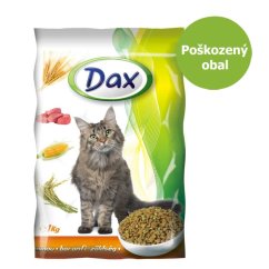 Dax Cat granule drůbeží se zeleninou 1 kg - Poškozený obal - SLEVA 15 %