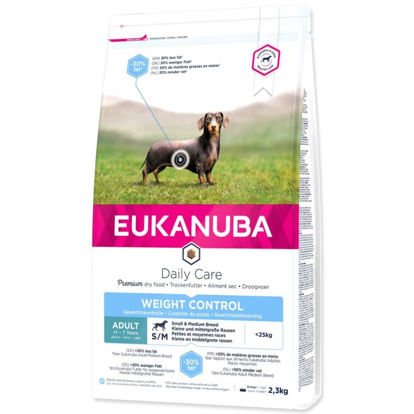 Krmivo EUKANUBA Daily Care Adult Small & Medium Weight Control 2,3kg