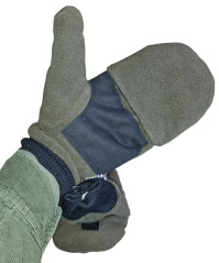 Lovecké rukavice zelené