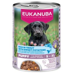 Konzerva EUKANUBA Puppy bohatá na pstruha s batáty 400 g