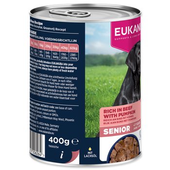 Konzerva EUKANUBA senior bohatá na hovězí s dýní 400 g