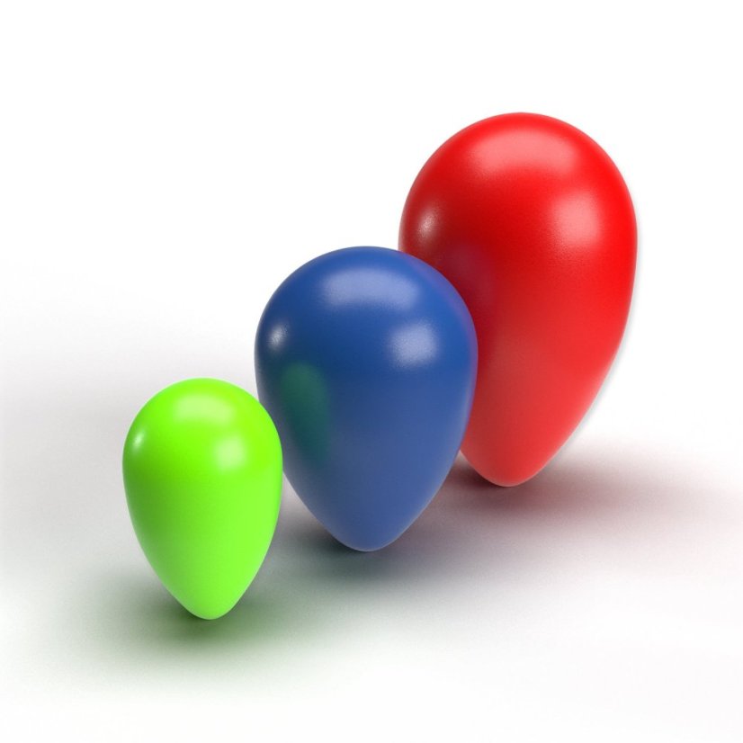 Hračka Dog Fantasy Eggy ball tvar vejce modrá 13x18,5cm