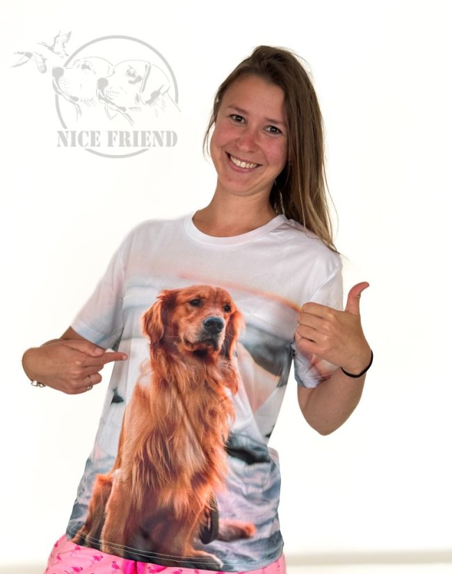 Unisex 3D triko Golden Retriever