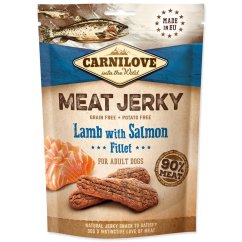 Pochoutka Carnilove Jerky jehně a losos, plátky 100g