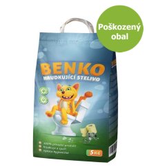 Benko stelivo  hrudkující 5 kg - Poškozený obal - SLEVA 