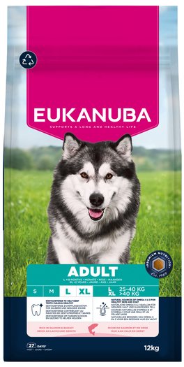 Krmivo EUKANUBA Adult Large rich in salmon and barley 12kg