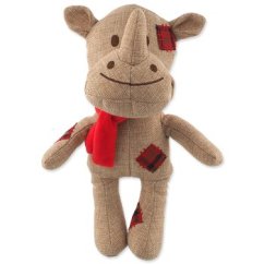 Hračka Dog Fantasy Winter Tale Nosorožec juta pískací 25cm